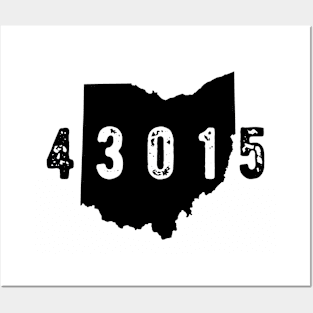 43015 Zip Code Delaware Columbus OHIO Posters and Art